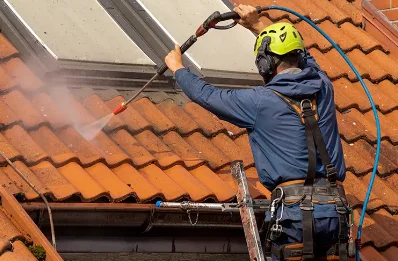 Démoussage et hydrofuge de toiture à Grougis